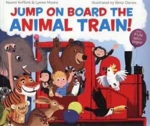 Jump on Board the Animal Train by Naomi Kefford Paperback