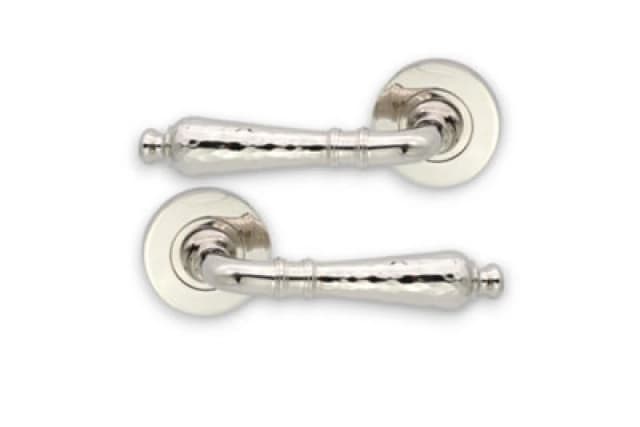 Spira Brass Hammered Hazel Lever On Rose Polished Nickel