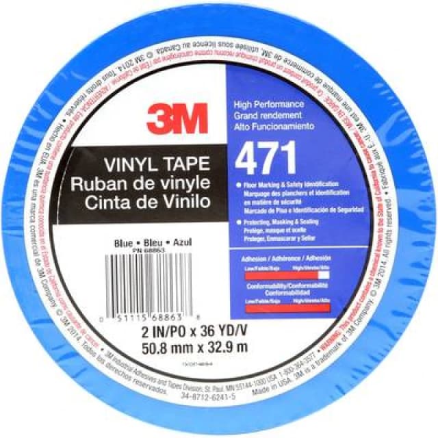 3M 3M 471BL50IW PVC tape Blue (L x W) 33 m x 50 mm 471BL50IW