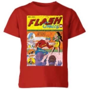 Justice League The Flash Issue One Kids T-Shirt - Red - 11-12 Years