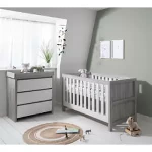 Tutti Bambini Modena 2 Piece Room Set Grey Ash/White