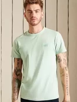 Superdry Vintage Logo Emb T-Shirt, Aqua Size M Men