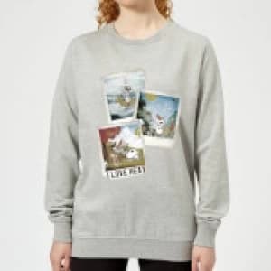 Disney Frozen Olaf Polaroid Womens Sweatshirt - Grey - L