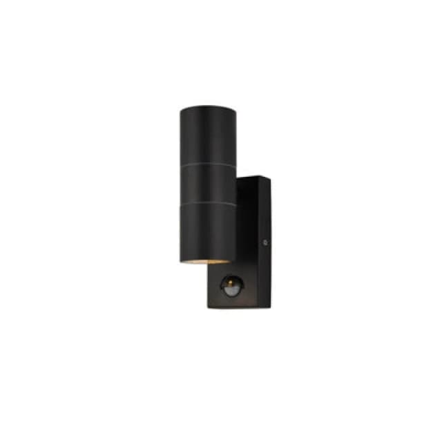 Luminosa Lighting Luminosa Leto Pir 2 Light Outdoor Up Down Wall Lamp Black Ip65
