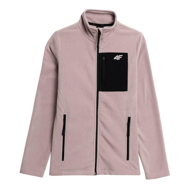 4F Regular Fleece with Stand-Up Collar Lght Pink female 12 (M)