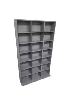 Pigeon Hole 588 Cd 378 DVD Bluray Media Storage Unit Grey