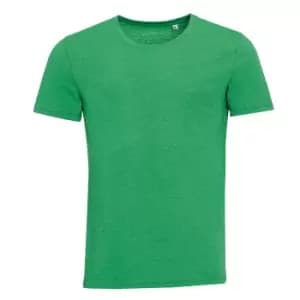 SOLS Mens Mixed Short Sleeve T-Shirt (L) (Heather Green)