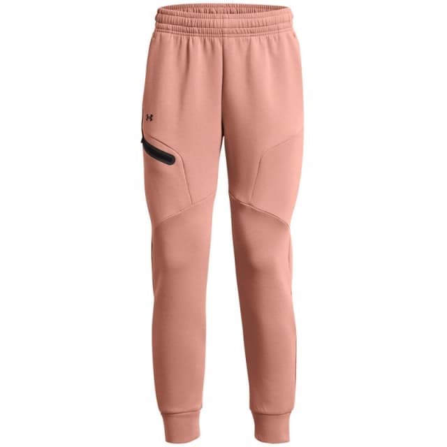 Under Armour Womens Unstoppable Closed Hem Fleece Jogger Pink female 8 (XS)