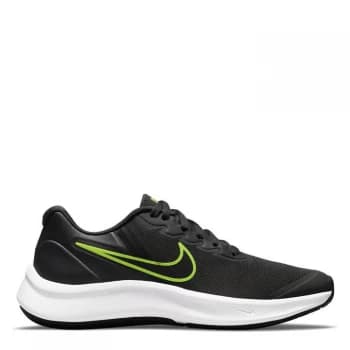Nike Star Runner 3 Big Kids Running Shoe - DkGrey/Blk/Volt