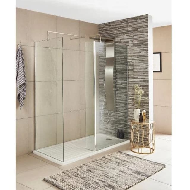 Nuie Wetroom Return Screen 215 x 1850mm WRS025