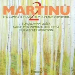 Bohuslav Martinu - Complete Music for Violin and Orchestra, The - 2 (Hogwood) CD Album - Used