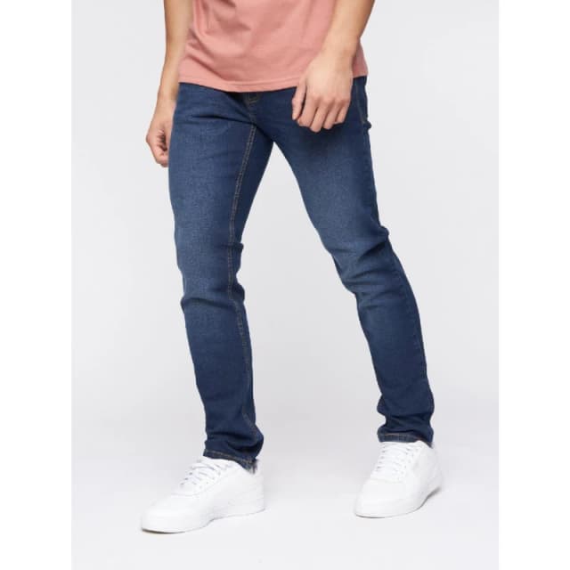 Crosshatch Crosshatch Men Buraca Slim Fit Jeans in Dark Blue Size: 36S Dark Blue 36S Male 5059294162012