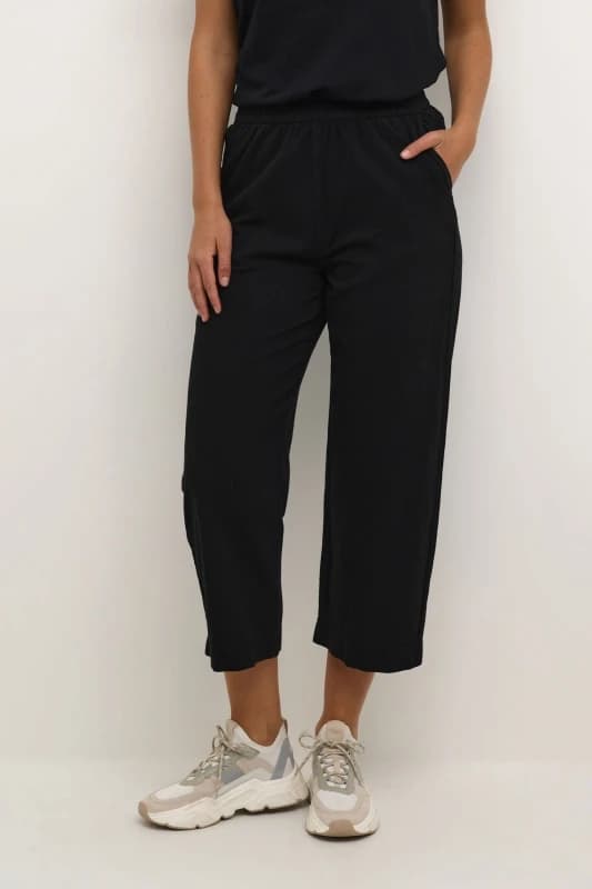 Kaffe Womens Naya Culotte Trousers in Black Size: 10 Black Female 10