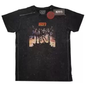 KISS - Destroyer Unisex XX-Large Snow Wash T-Shirt - Black