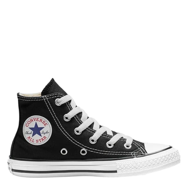 Converse Kids Star High Top Black Canvas Trainers, 6 Infant, 6infant