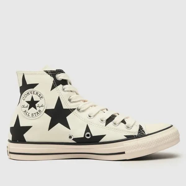Converse all star hi new form trainers in white & Black White & Black UK 4 (EU 36½)