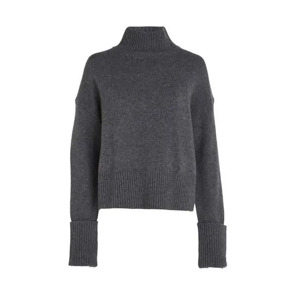 Calvin Klein CASHMERE BLEND TURTLENECK SWEATER Jumpers 10 (S) Grey 31246402350