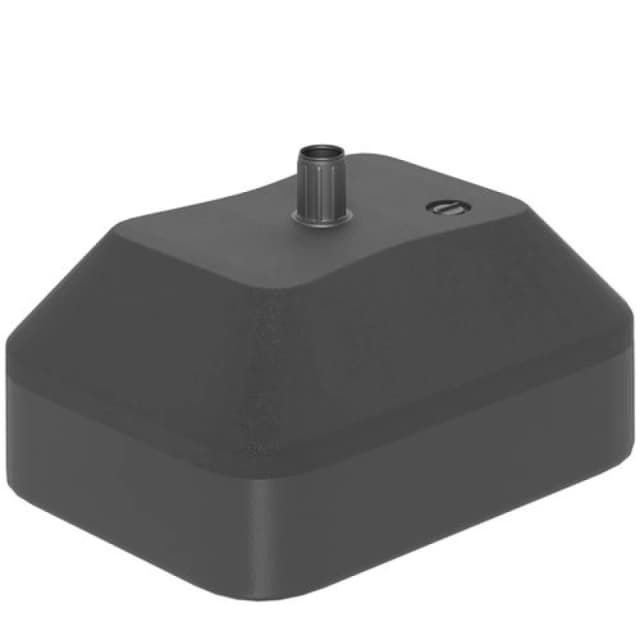 Outsunny Fillable Parasol Base, Sun Umbrella Base for Deck Poolside, Black Black