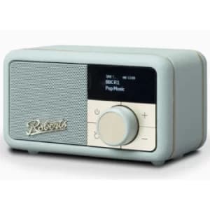 Roberts Revival Petite DAB DAB+ FM RDS digital radio rechargeable batteries USB charge Duck Egg