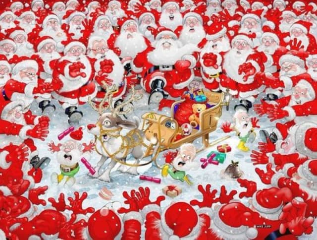 Mike Jupp Christmas Scramble by Mike Jupp - 1000 pc. jigsaw puzzle