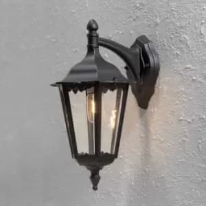 Firenze Outdoor Classic Large Lantern Down Light Matt Black, IP43