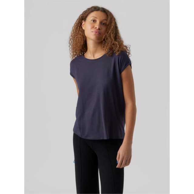 Vero Moda VM Ava Plain Shirt Sleeve T-Shirt Womens - Blue Blue 8