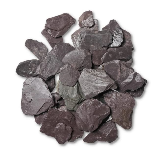 Buttercup Farm 40mm Blue Slate Chippings - Premium Aggregate Bulk Bag - 850 kilos in Dark Grey Dark Grey Unisex