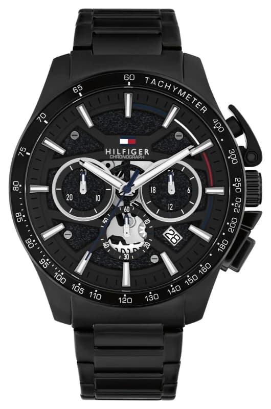Tommy Hilfiger 1792262 BANK Quartz Chronograph (44mm) Black Watch