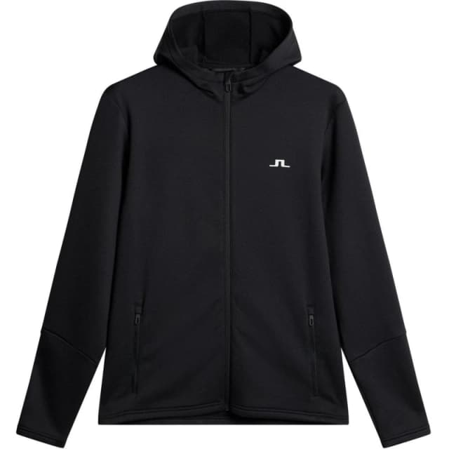 J Lindeberg Golf Mens Full Zip Hoodie Black male Small