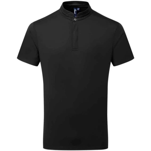 Premier Premier Men Essential Coolchecker Short-Sleeved Chef Shirt in Black Size: Small Black S Male 5063703135344