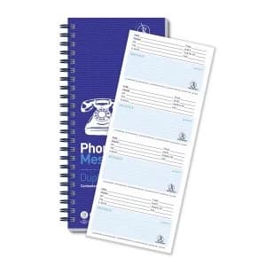 Challenge Wirebound Administration Book Telephone Message 320 Messages 4Page 280x141mm Single
