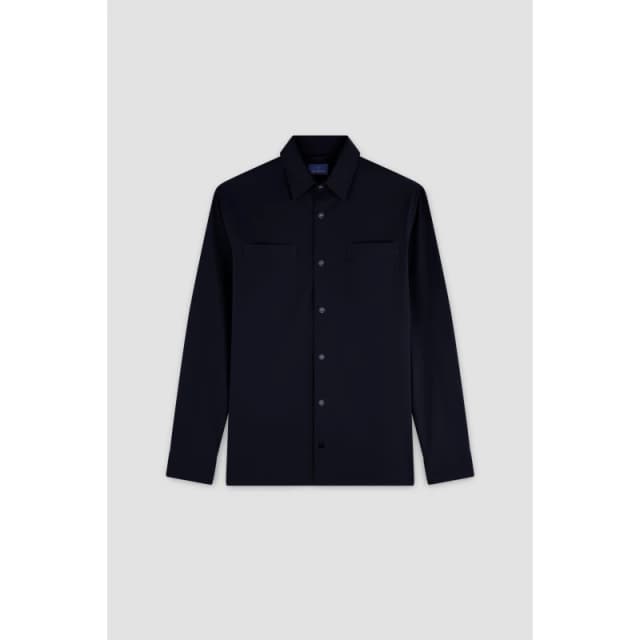 Paul And Shark Mens Fin Long Sleeve Plain Shirt Blue male S