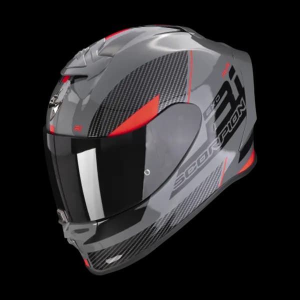 Scorpion Exo-R1 Evo Air Final Grey-Black-Red Full Face Helmet XS