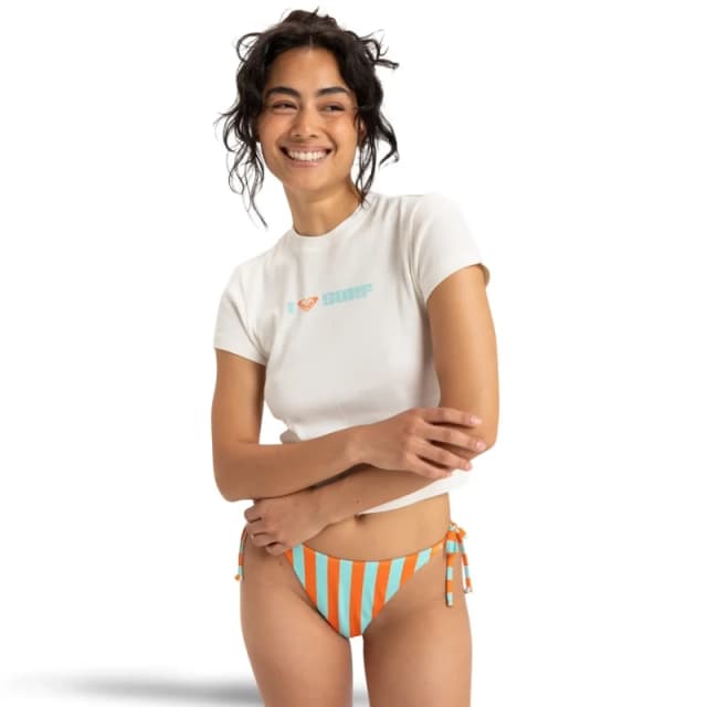 Roxy Womens T-Shirt Roxy Beach Love Blanc Female L