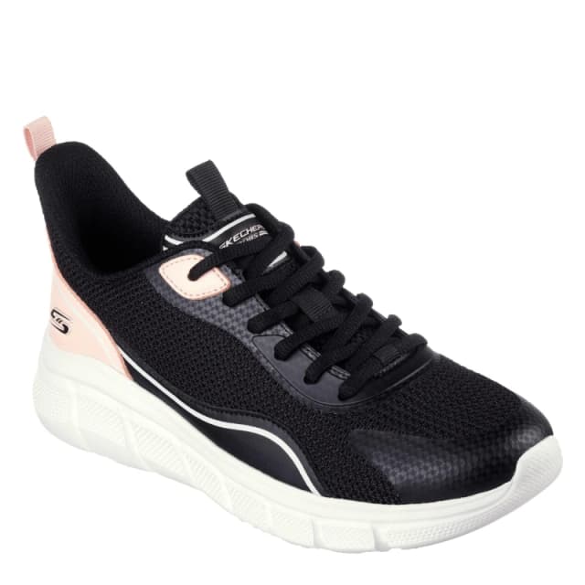 Skechers Womens Bobsbflex Slip On Trainers Black/Pink female 2 (35)