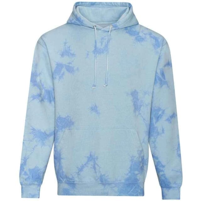AWDis AWDis Men Tie Dye Hoodie in Light Blue Size: X-Small Light Blue XS Male 5059958733220