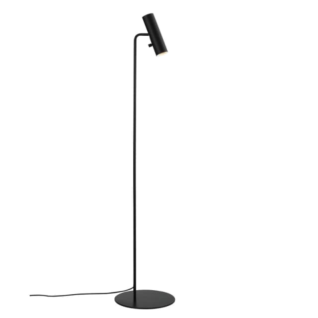 Nordlux Mib Indoor Floor Lamp Black Metal GU10 Adjustable Head - Mains Powered, IP20 Black Unisex