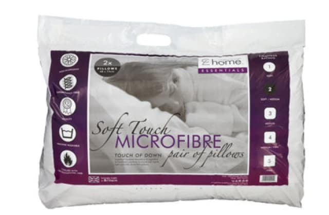 Catherine Lansfield 'Home Essentials' Microfibre Pillow Pair White