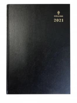 Collins 44E Early Edition A4 Day to Page 2022 Diary Black