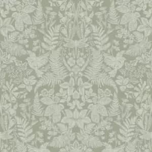 Holden Woodland Stitch Sage Wallpaper