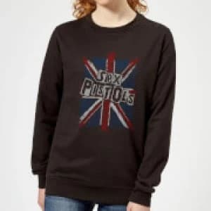 Sex Pistols Union Jack Womens Sweatshirt - Black