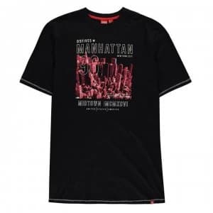 D555 Perry T Shirt Mens - Black