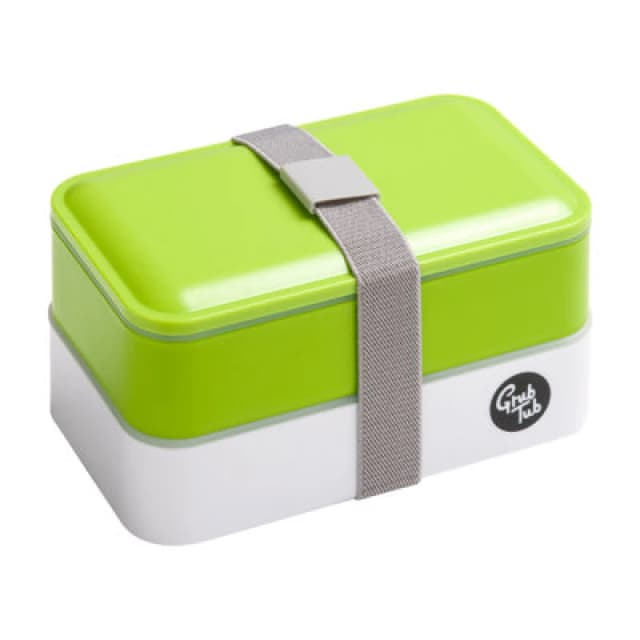 Premier Housewares Organized Lunch Box, Leak Proof Tiffin Box, Portable Lunch Container, Comfortable Packed Lunch Box, Rectangular Containers Green
