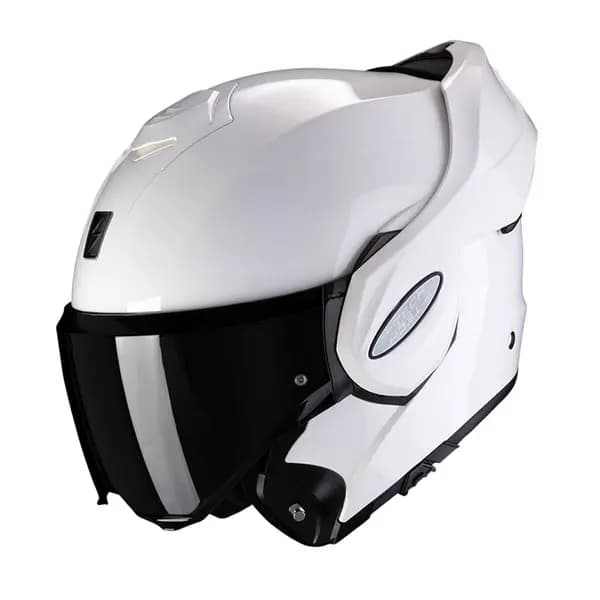 Scorpion Exo-Tech Evo Solid White Modular Helmet L