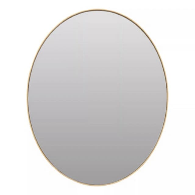 Orsina Medium Gold Finish Oval Wall Mirror