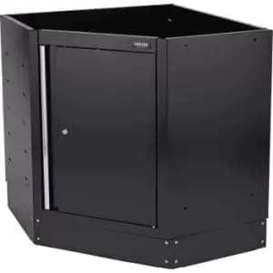 Draper Bunker Modular Corner Floor Cabinet Black