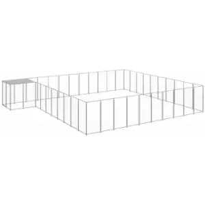 Vidaxl - Dog Kennel Silver 31.46 m² Steel Silver