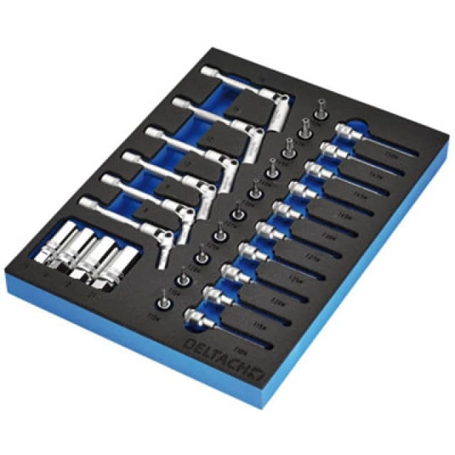 Bunker 20 Piece 3/8" Drive Spark and Glow Plug Socket Set in EVA Foam Inlay 29713 Drive: 3/8"
