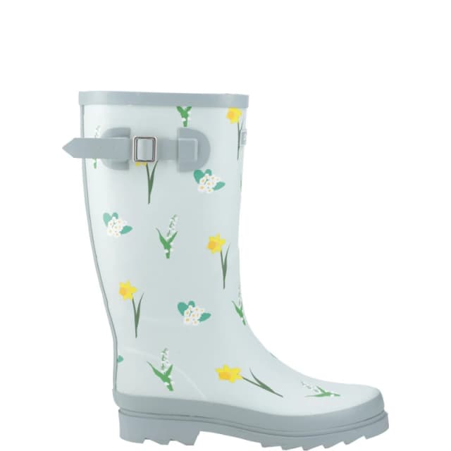 Cotswold Wildflower Tall Wellingtons Pale Green female 3 (36)