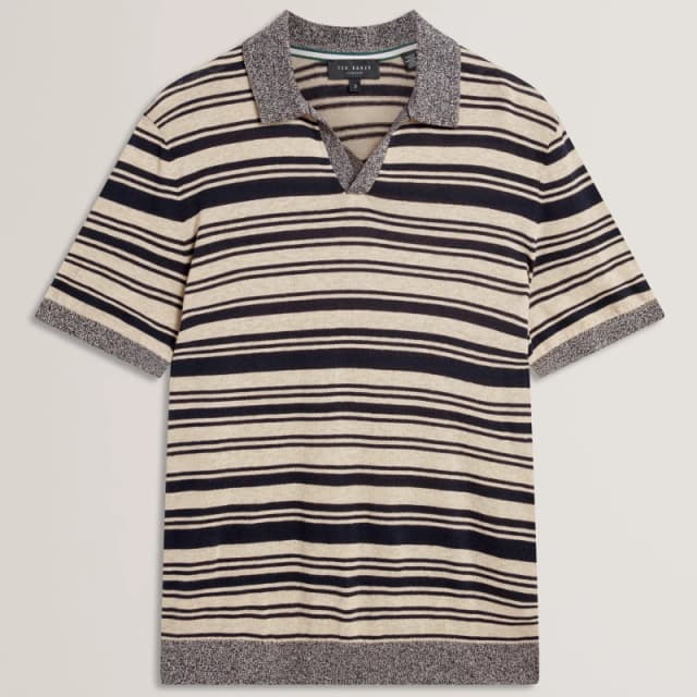 Ted Baker Ted LinBlnd StrpPolo Sn62 Navy male S (2)